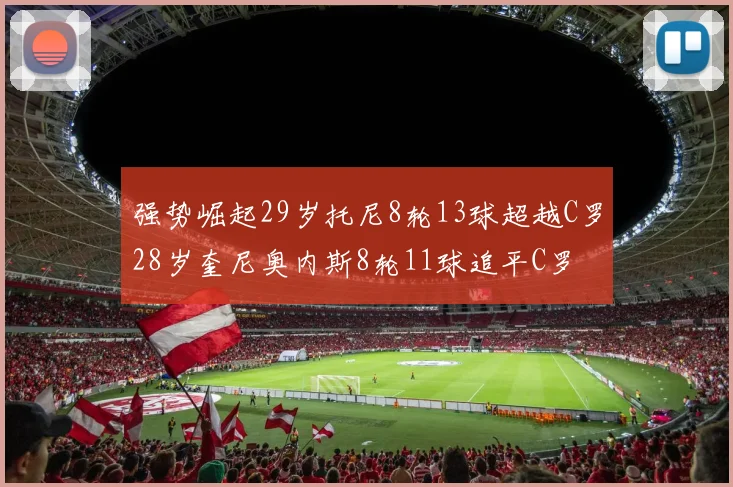 强势崛起29岁托尼8轮13球超越C罗28岁奎尼奥内斯8轮11球追平C罗